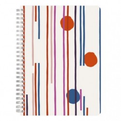 SPIRAL NOTE BOOK A5 74'S PUNCHY LINE - 115787